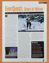 EverQuest Scars Of Velious PC Original 2002 Ad Authentic Video Game Review Promo
