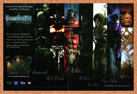 Kingdom Under Fire PC Original 2002 Ad Print Authentic Video Game Promo v3