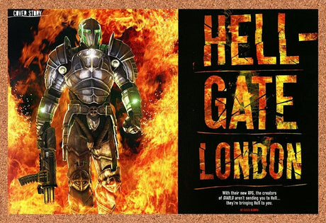 Hell-Gate London PC Original 2005 Ad Authentic Preview Video Game Promo