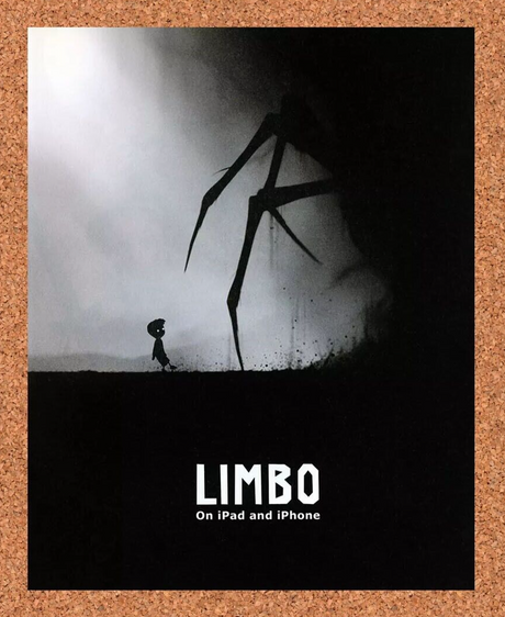 Limbo iPad Mobile Original 2014 Ad Authentic Dark Video Game Promo Artwork