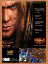 2002 WarCraft III Reign Of Chaos Arthas Original Advertisement / Retro Promo vc3
