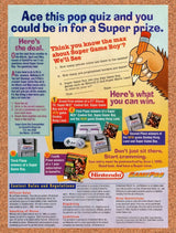 1995 Super Game Boy Pop-Quiz Original Advertisement / Retro Wall Art v3