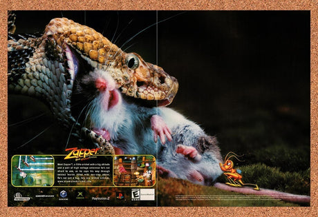 2002 Zapper One Wicked Cricket GameCube Original Advertisement / Retro Promo v1