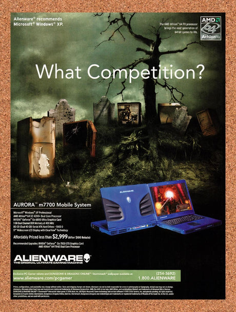 2006 Dungeons & Dragons Online Stormreach Alienware Original Ad / Wall Art v8