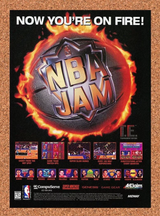 NBA Jam TE SNES Tournament Edition Original 1995 Ad - Video Game Promo