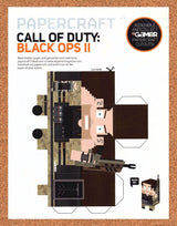 Call Of Duty Black Ops II PaperCraft Original 2012 Ad Authentic Video Game Promo
