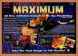 1997 Descent Maximum PS1 Original Advertisement / Retro Promo v1