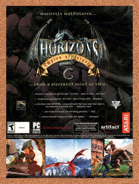 2004 Horizons Empire Of Istaria PC Original Advertisement / Retro Promo v3