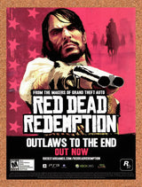 2010 Red Dead Redemption Xbox 360 Original Advertisement / Retro Wall Art v2