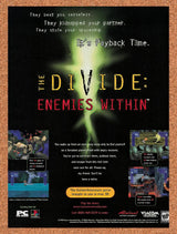1996 The Divide Enemies Within PC Original Advertisement / Retro Promo v1