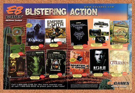 2002 EB Games PC Games Original Advertisement / Retro Promo v11