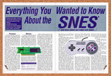 1992 Nintendo SNES Release Specs Original Advertisement / Retro Wall Art v7