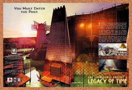 1998 Journeyman Project 3 Legacy Of Time PC Original Advertisement / Promo v2