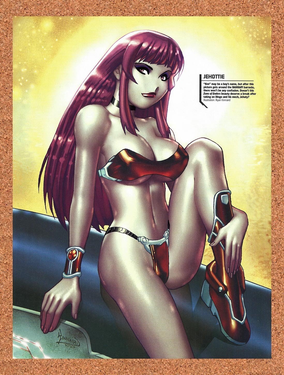 2003 Zone Of The Enders Swimsuit Edition Jehuty Original Ad / Promo v3
