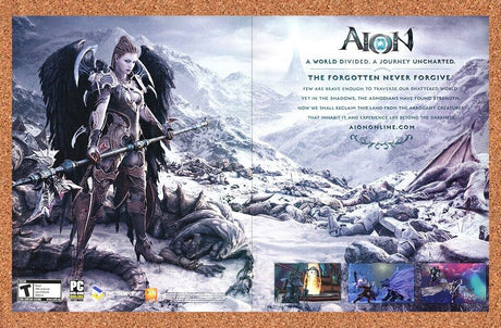 Aion PC Original 2013 Print Ad Authentic NCSoft MMORPG Video Game Promo