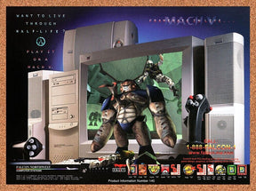 Half-Life PC Original 2001 Ad Authentic Falcon Northwest Video Game Promo