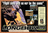 1996 Jane's AH-64D Longbow Combat Simulation PC Original Ad / Promo v2