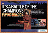 Flying Dragon NES Original 1990 Vintage Ad - Video Game Art Promo