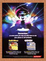 Konami Mobile Games Original 2008 Ad Authentic Gold Miner Video Game Promo