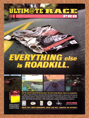 1998 Ultimate Race Pro PC Original Advertisement / Retro Promo v1
