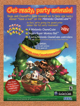 2001 Super Monkey Ball Sweepstakes Original Advertisement / Retro Wall Art v2