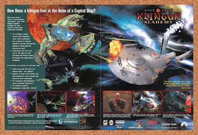 Star Trek Klingon Academy PC Original 2002 Ad Authentic Video Game Promo