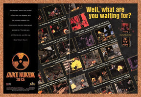 1996 Duke Nukem 3D PC Original Advertisement / Retro Promo v4