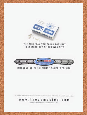 1999 GameStop Ultimate Gamer Web-Site Original Advertisement / Retro Promo v1