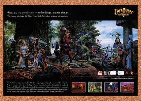 2000 EverQuest Ruins Of Kunark PC Original Advertisement / Retro Promo v1
