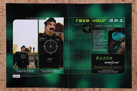 1999 Solder Of Fortune 1 Razer Boomslang Original Ad / Retro Wall Art v1