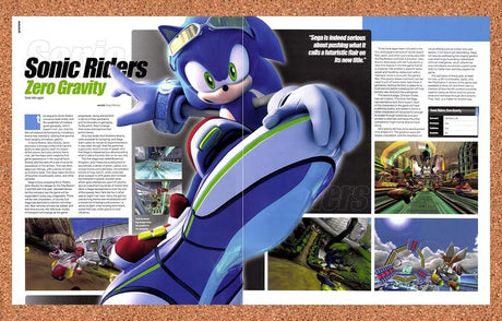 2007 Sonic Riders Zero Gravity PS2 Preview Original Advertisement / Promo vr1