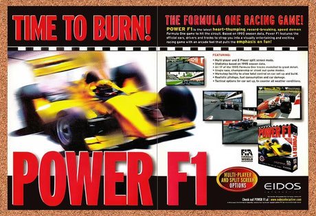 1997 Power F1 PC Original Advertisement / Retro Promo v1