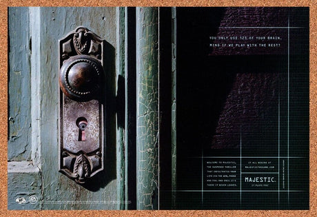 Majestic PC Original 2001 Ad Authentic ARG Alternate Reality Video Game Promo v2