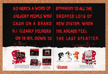 1995 Killer Instinct SNES Original Advertisement / Retro Promo v2