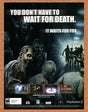 Hunter The Reckoning Wayward PS2 Original 2003 Ad Authentic Video Game Promo