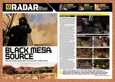 2005 Half-Life Black Mesa Source PC Review Original Advertisement / Promo vr1