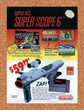 Super Scope SNES Original 1993 Ad Authentic Nintendo Video Game Promo