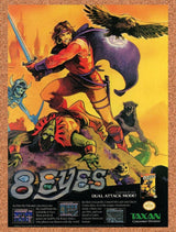 1988 8 Eyes NES Original Advertisement / Retro Promo v1