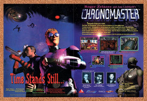 Chronomaster PC Original 1997 Vintage Ad - Video Game Art Promo