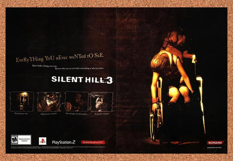 2003 Silent Hill 3 PS2 Original Advertisement / Retro Promo v2