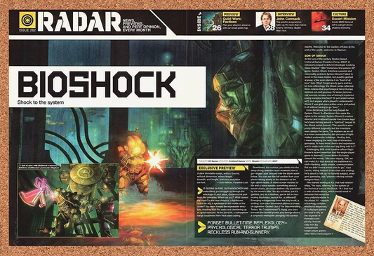 Original 2005 Bioshock PC Vintage Review Print Ad - Video Game Promo Wall Art 1