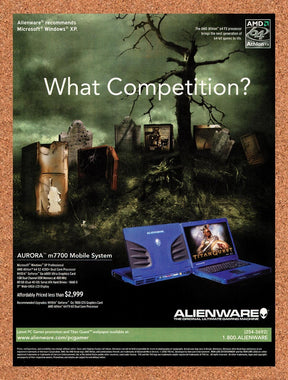2006 Titan Quest Alienware Aurora m7700 Original Advertisement / Retro Promo v2