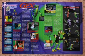 1998 Gex Enter The Gecko PS1 Original Advertisement / Retro Wall Art v1