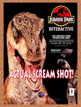 1994 Jurassic Park Interactive 3DO Original Advertisement / Retro Promo v1