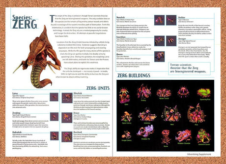 1997 StarCraft Zerg Overview Original Advertisement / Retro Promo v7