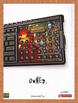 2007 WOW Burning Crusade Ideazon Keyboard Original Ad / Retro Wall Art v7