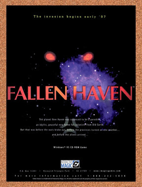 1997 Fallen Haven PC Original Advertisement / Retro Promo v1