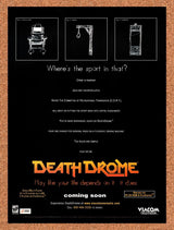 1996 Death Drome PC Original Advertisement / Retro Wall Art v1
