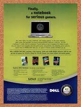 2003 EA PC Games Dell nVidia Notebook Original Advertisement / Retro Promo v1