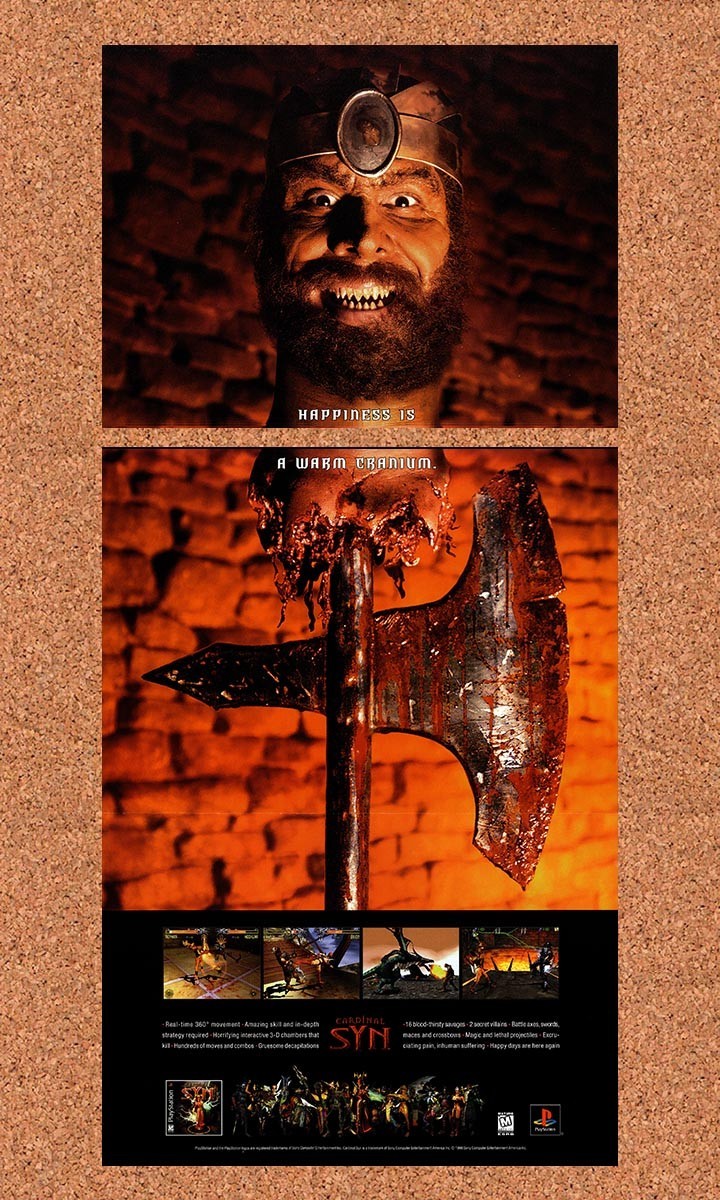 Cardinal Syn PS1 Original 1998 2-Part Foldout Vertical Poster 22.5